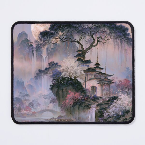 Item preview, Twilight Over the Wisteria Pagoda designed and sold by bloorose.