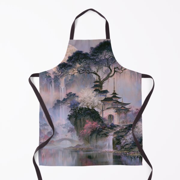 Item preview, Twilight Over the Wisteria Pagoda designed and sold by bloorose.