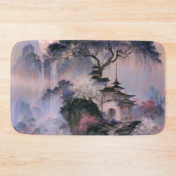 Item preview, Twilight Over the Wisteria Pagoda designed and sold by bloorose.