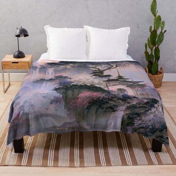 Item preview, Twilight Over the Wisteria Pagoda designed and sold by bloorose.