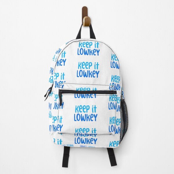 Item preview, Keep it Lowkey, Blue Typography designed and sold by Memes N Lore .