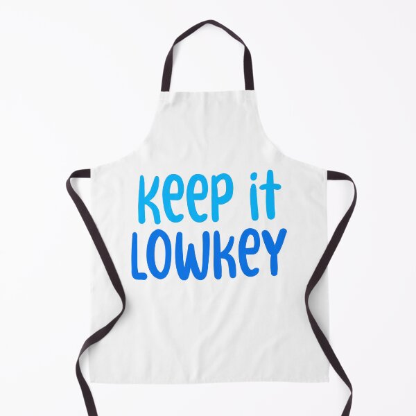 Item preview, Keep it Lowkey, Blue Typography designed and sold by Memes N Lore .