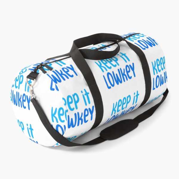 Item preview, Keep it Lowkey, Blue Typography  designed and sold by Memes N Lore .