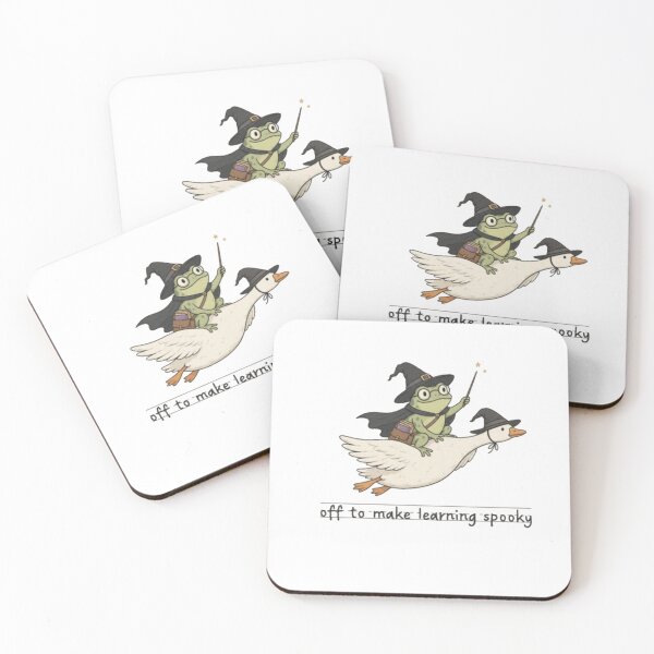 Item preview, Frog Wizard Riding a Magical Goose – Off to Make Learning Spooky designed and sold by Gbriel3.