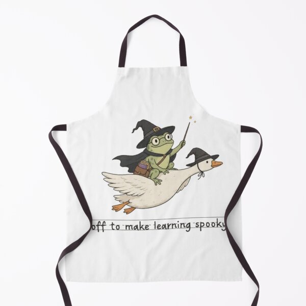 Item preview, Frog Wizard Riding a Magical Goose – Off to Make Learning Spooky designed and sold by Gbriel3.