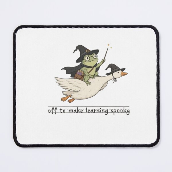 Item preview, Frog Wizard Riding a Magical Goose – Off to Make Learning Spooky designed and sold by Gbriel3.