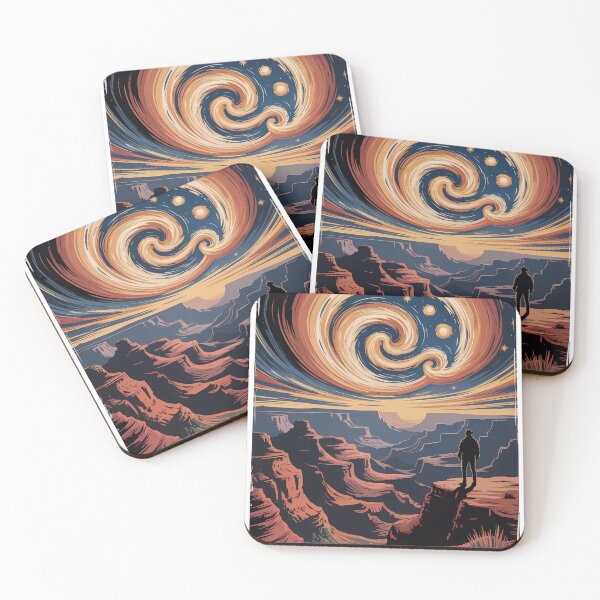 Item preview, Starry Night Grand Canyon T-Shirt | Van Gogh Inspired Sunset Sky National Park Art v1 designed and sold by DBWStudios.