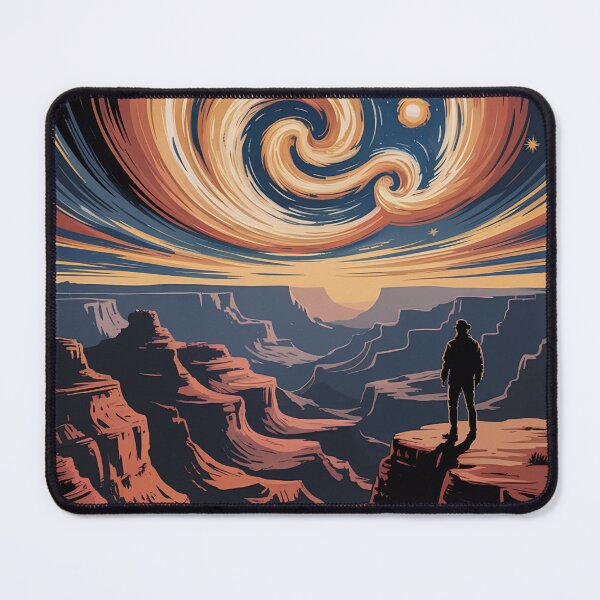 Item preview, Starry Night Grand Canyon T-Shirt | Van Gogh Inspired Sunset Sky National Park Art v1 designed and sold by DBWStudios.