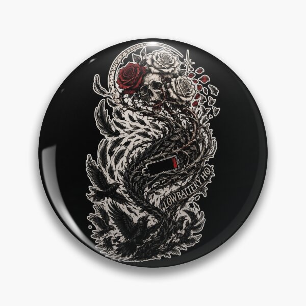Item preview, Thornflight – Crow & Rose Skull designed and sold by LowBatteryHQ.
