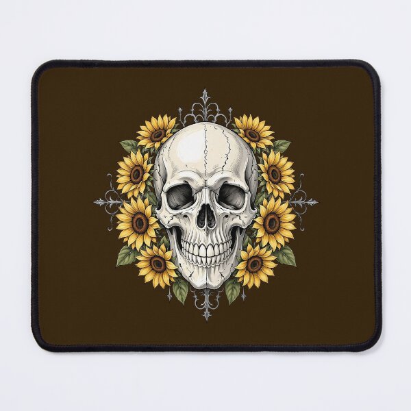 Item preview, Sunflower Skull Gothic Floral Design designed and sold by SweetLilith.