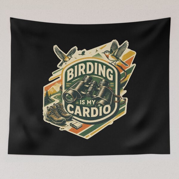 Item preview, Birding Is My Cardio Funny Birdwatching Outdoor Design designed and sold by limos.