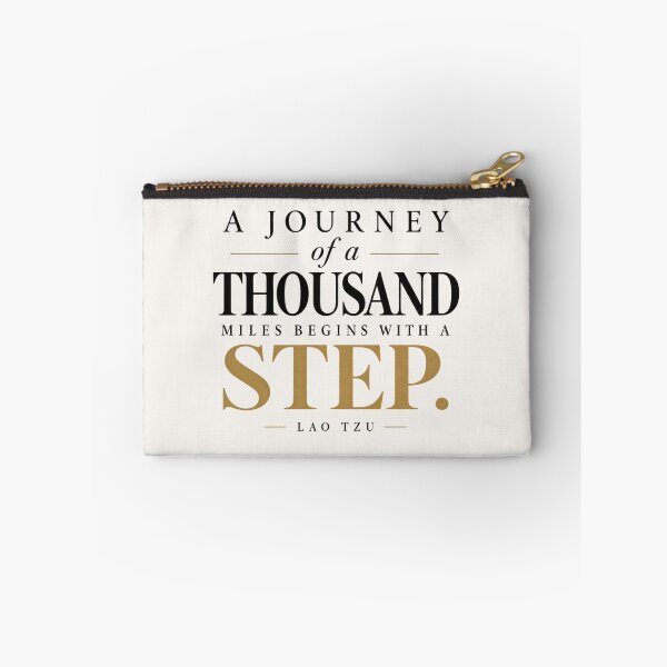 Item preview, A Journey Of A Thousand Miles Begins With A Single Step Lao Tzu Quote designed and sold by QCena.