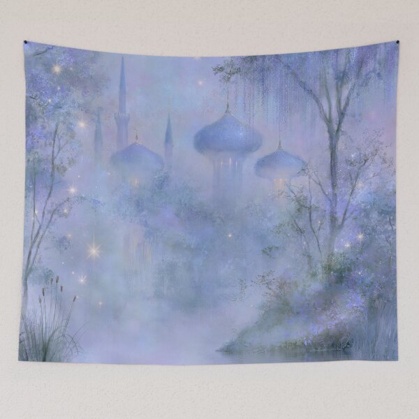 Item preview, Whispering Citadel in Periwinkle Mist designed and sold by bloorose.