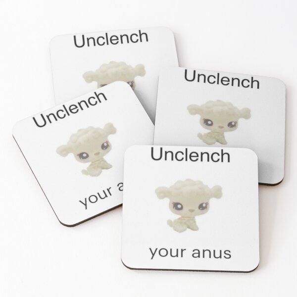 Item preview, Unclench your an*s funny meme cute plush design designed and sold by Voidatelierr.