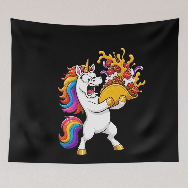 Item preview, Unhinged Unicorn Taco Catastrophe Funny Taco Lover designed and sold by BoyleDesignShop.