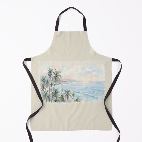 Item preview, Palm Trees at Sunset – Watercolor Coastal Wall Art designed and sold by FawnFeatherCo.