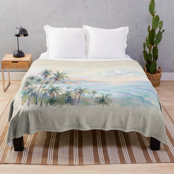 Item preview, Palm Trees at Sunset – Watercolor Coastal Wall Art designed and sold by FawnFeatherCo.
