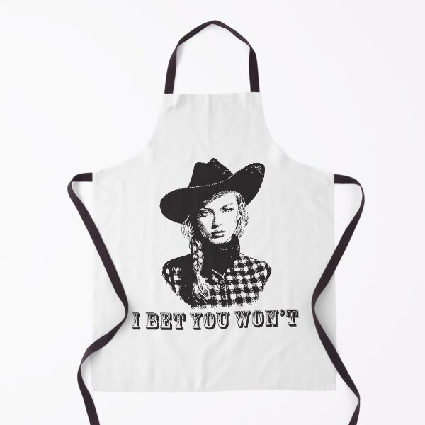 Item preview, “I Bet You Won’t” Cowgirl Badass Vintage Etching Illustration Style in Midnight Black designed and sold by ✨nightvrld.