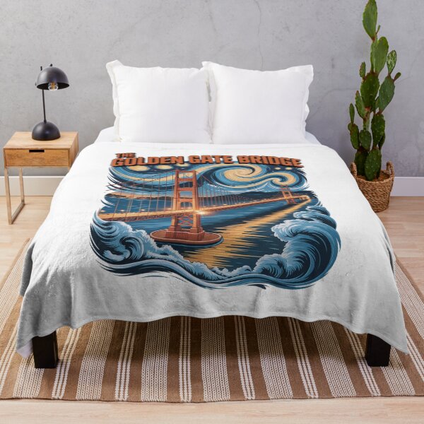 Item preview, The Golden Gate Bridge Starry Night T-Shirt | Van Gogh Inspired San Francisco Art v1 designed and sold by DBWStudios.