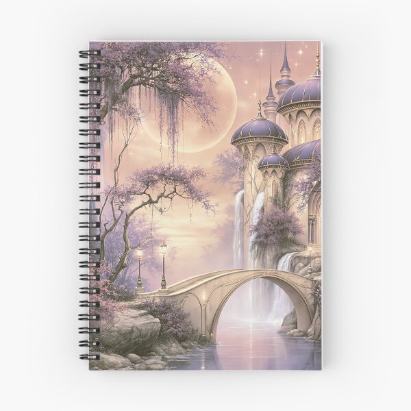 Item preview, Moonlight Palace over the Lavender Stream designed and sold by bloorose.