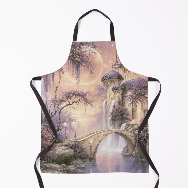 Item preview, Moonlight Palace over the Lavender Stream designed and sold by bloorose.