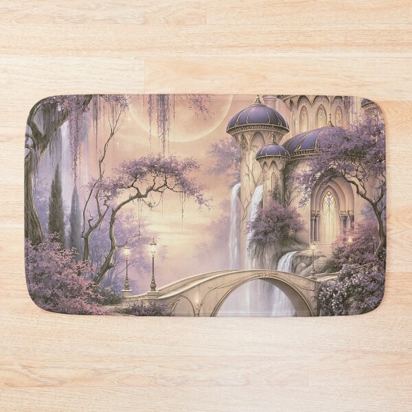 Item preview, Moonlight Palace over the Lavender Stream designed and sold by bloorose.