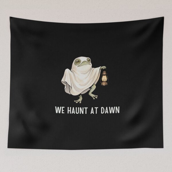 Item preview, We Haunt at Dawn – Cute Ghost Frog Halloween Lantern designed and sold by Gbriel3.