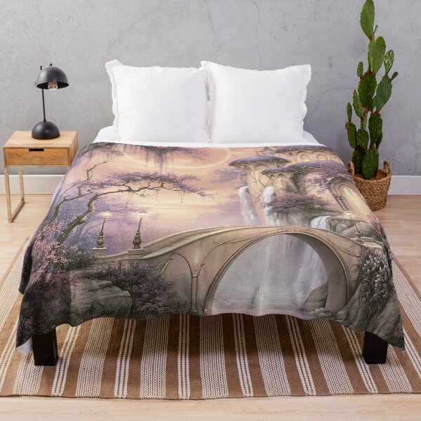 Item preview, Moonlight Palace over the Lavender Stream designed and sold by bloorose.