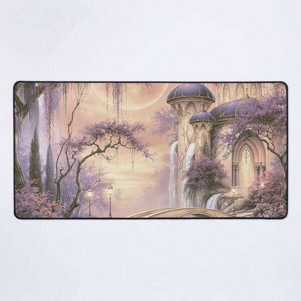 Item preview, Moonlight Palace over the Lavender Stream designed and sold by bloorose.