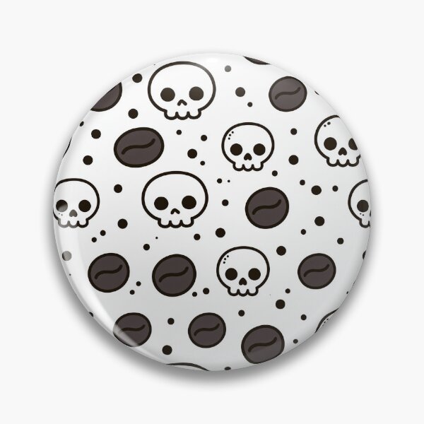 Item preview, Skulls & Coffee Beans Pattern – Dark Humorous Caffeine Lover Design designed and sold by Grumpy-Bob.
