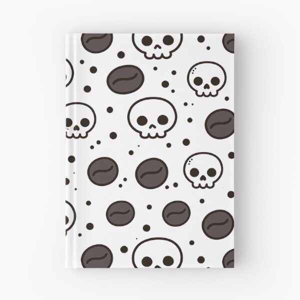 Item preview, Skulls & Coffee Beans Pattern – Dark Humorous Caffeine Lover Design designed and sold by Grumpy-Bob.