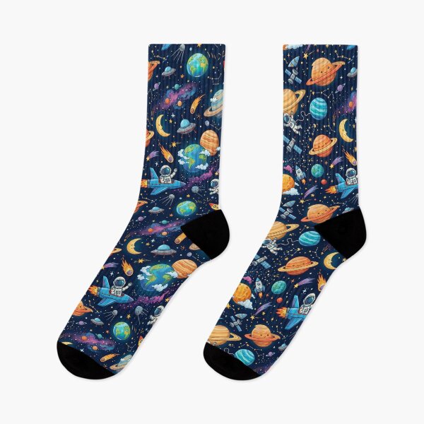 Item preview, Chile Cute Space Astronaut Rocket Galaxy Planet Pattern designed and sold by ART ATTACK ZONE.
