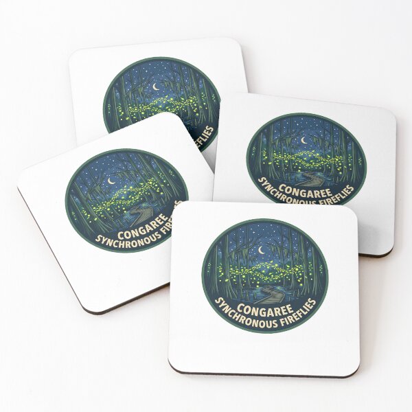 Item preview, Congaree National Park Synchronous Fireflies Glowing Night Boardwalk designed and sold by LittleArij.