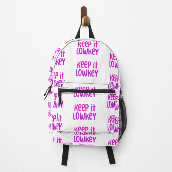 Item preview, Keep it Lowkey, Pink Typography designed and sold by Memes N Lore .
