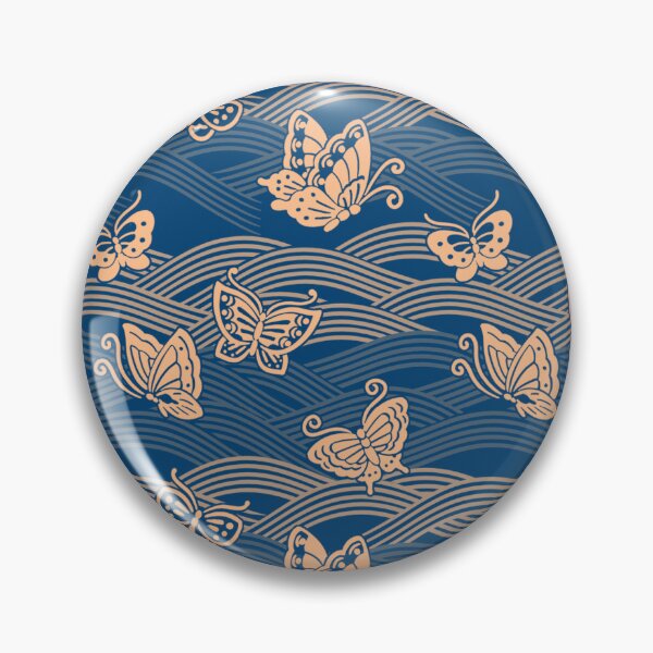 Item preview, Butterfly Wave (bluegold) designed and sold by Abyssal Wares.