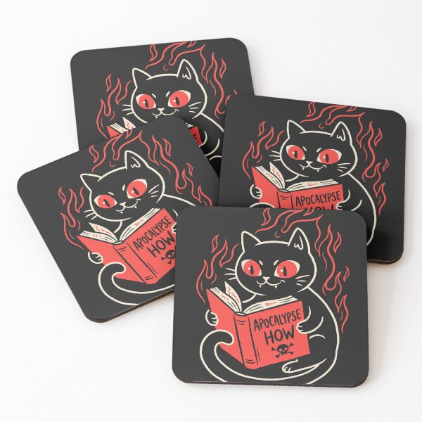 Item preview, Black Cat Reading Apocalypse How Book designed and sold by TMS-Studio.