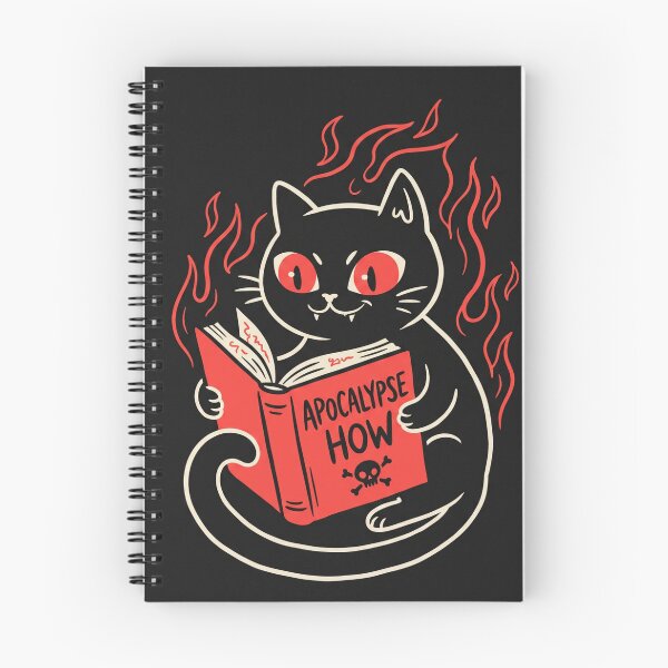 Item preview, Black Cat Reading Apocalypse How Book designed and sold by TMS-Studio.