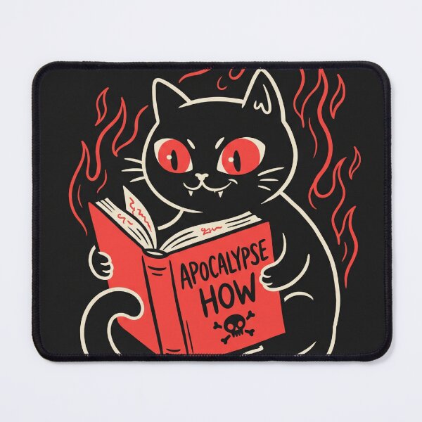 Item preview, Black Cat Reading Apocalypse How Book designed and sold by TMS-Studio.
