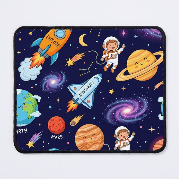 Item preview, Spain Cute Space Astronaut Rocket Galaxy Planet Pattern designed and sold by ART ATTACK ZONE.
