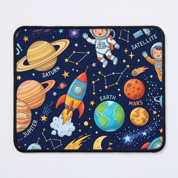 Item preview, Portugal Cute Space Astronaut Rocket Galaxy Planet Pattern designed and sold by ART ATTACK ZONE.