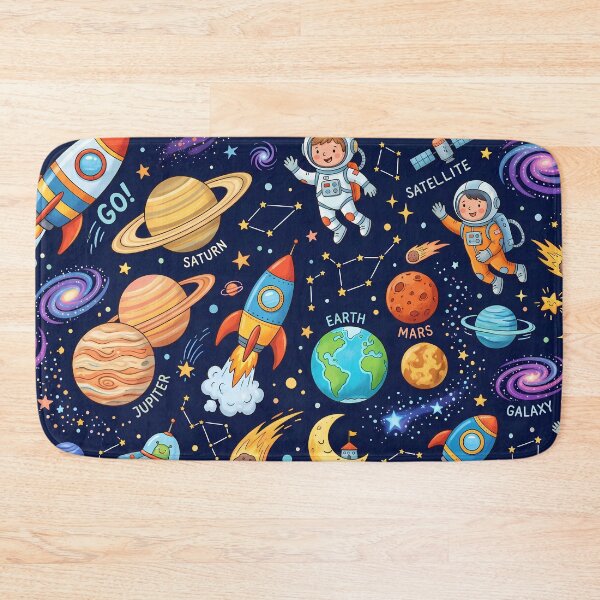 Item preview, Portugal Cute Space Astronaut Rocket Galaxy Planet Pattern designed and sold by ART ATTACK ZONE.