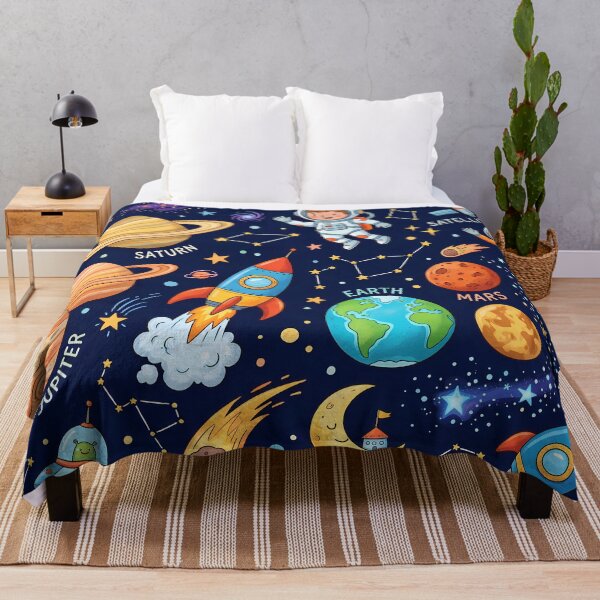 Item preview, Portugal Cute Space Astronaut Rocket Galaxy Planet Pattern designed and sold by ART ATTACK ZONE.