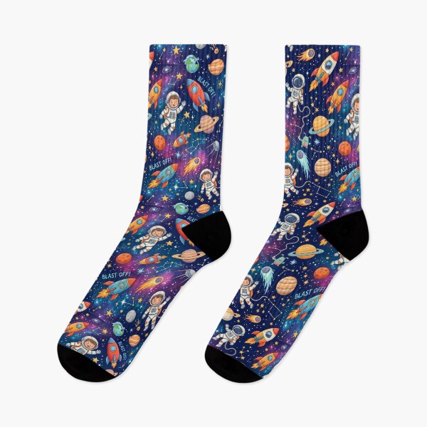 Item preview, Italy Cute Space Astronaut Rocket Galaxy Planet Pattern designed and sold by ART ATTACK ZONE.