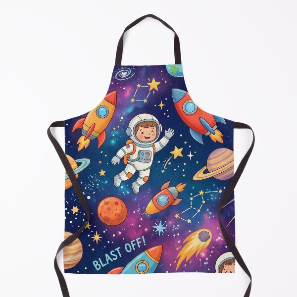Item preview, Italy Cute Space Astronaut Rocket Galaxy Planet Pattern designed and sold by ART ATTACK ZONE.