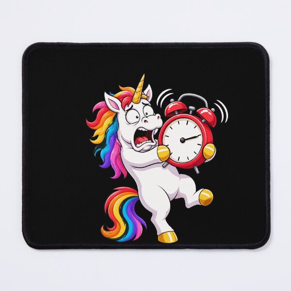 Item preview, Unhinged Unicorn Alarm Clock Battle Morning Humor designed and sold by BoyleDesignShop.