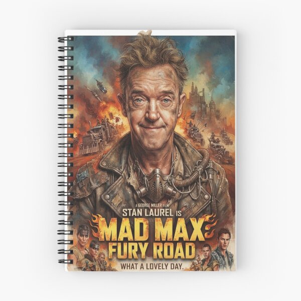Item preview, What If! Stan Laurel is Mad Max Fury Road designed and sold by Stinky Steve OG.