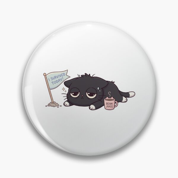 Item preview, Cute Tired Black Cat designed and sold by meesara.