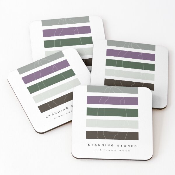 Item preview, ‘Standing Stones’ Highland Hue Palette Special Edition Graphic Artwork designed and sold by The Colourful Game.
