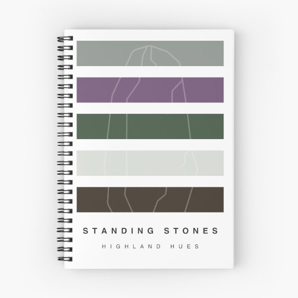 Item preview, ‘Standing Stones’ Highland Hue Palette Special Edition Graphic Artwork designed and sold by The Colourful Game.