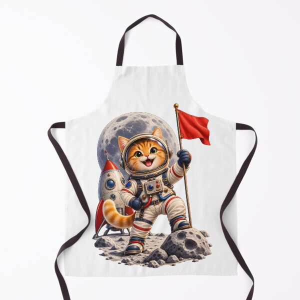 Item preview, Cute Cat Astronaut – Vintage Lunar Adventure Space Cat designed and sold by builtforyou.